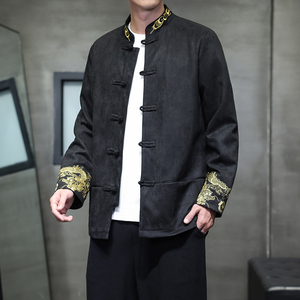 2025秋冬风男装刺绣唐装汉服夹克外套大码C229-Y1077-P120图片