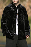 2024冬风男装提花中式丽丝绒唐装汉服夹克外套C229/Y790/P95，男装夹克，电商C229