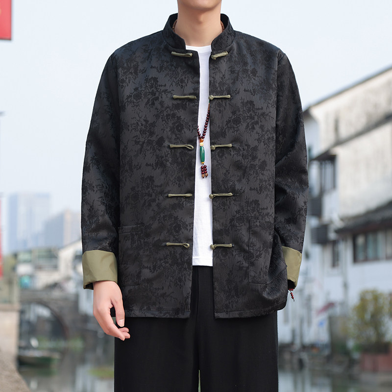 2024春夏风男装提花唐装中式盘扣汉服夹克外套C229/Y764/P100,男装夹克,电商C229
