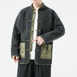 2024冬风男装羊羔毛唐装汉服棉衣棉服外套大码C229/Y919/P140，男装棉衣，电商C229