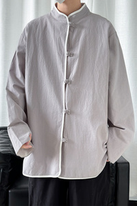 2024春夏新款风男装棉麻亚麻唐装汉服衬衫衬衣C229/Y658/P80图片