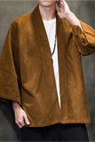2024秋冬风男装灯芯绒复古披风唐装汉服风衣C229/Y777/P70，男装风衣，电商C229