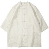 2024夏季风男装棉麻亚麻唐装汉服中式衬衫衬衣C229/Y604/P55，男装衬衫，电商C229