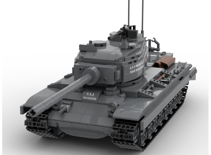 moc积木坦克模型小颗粒拼装玩具