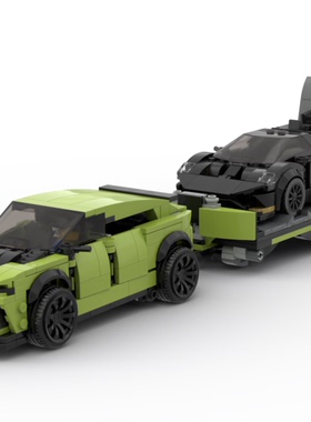 QF 国产MOC汽车积木模型 兰博基尼 Urus 跑车 拼装玩具