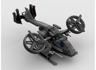 MOC 阿凡达战斗直升飞机 适用兼容小颗粒拼装 模型玩具 87032积木