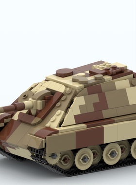 MOC-154175二战猎豹坦克模型 适用小颗粒拼装积木玩具儿童男