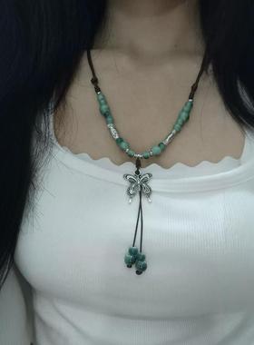 时尚百搭陶瓷串珠女大学生项链