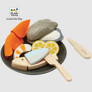 礼物plantoys牛排切切乐3630冷切拼盘3631海鲜拼盘3632过家家玩具