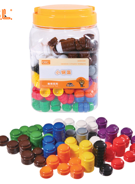 进口USL小钢盔 儿童堆叠数数玩具10色学习颜色分类堆高数学启蒙