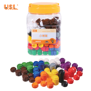 进口USL小钢盔 儿童堆叠数数玩具10色学习颜色分类堆高数学启蒙