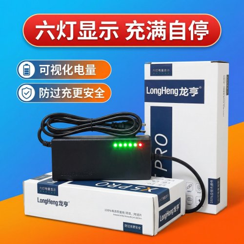 通用型电动车电瓶龙亨充电器48V60V72V铅酸电池原装正品
