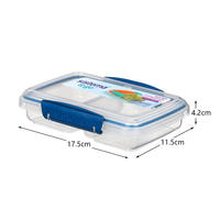 New Zealand imported simple meal bento, fruit box, fresh-keeping box, colorful square snack box, meal box and snack box thumbnail 6