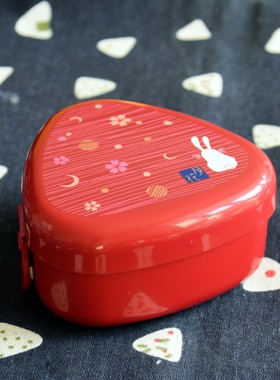 OSK新品日本月花兔饭团便当盒 加大饭团模具简约便当加大饭团盒
