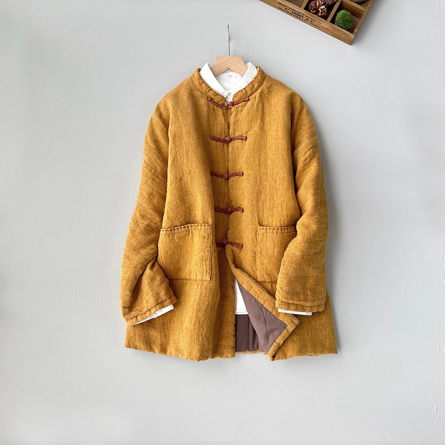 冬季女装对襟盘扣中国风棉服复古宽松亚麻加厚棉袄夹棉保暖外套,女装/女士精品,棉衣/棉服,淘宝优惠券,粉丝福利购,淘宝优惠卷