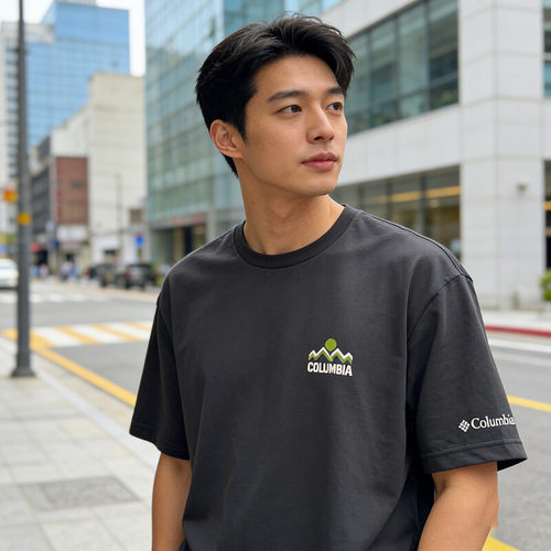哥伦比亚男款柔软舒适透气T恤