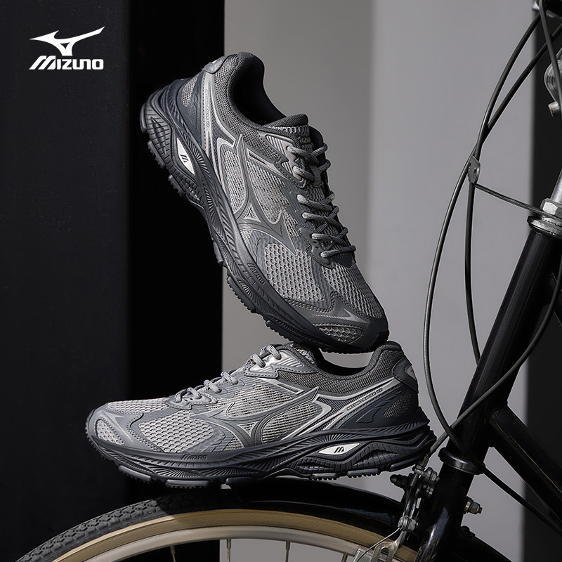 Mizuno美津浓RACER V2男鞋跑鞋冬季新款运动鞋网面鞋子透气跑步鞋