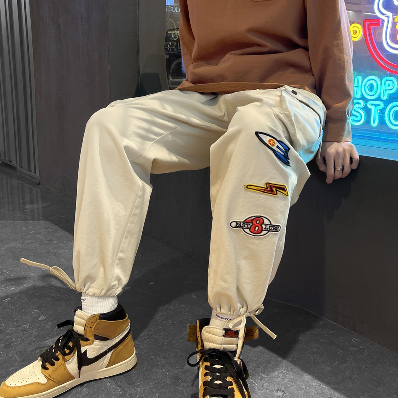 Spring overalls men's label pants