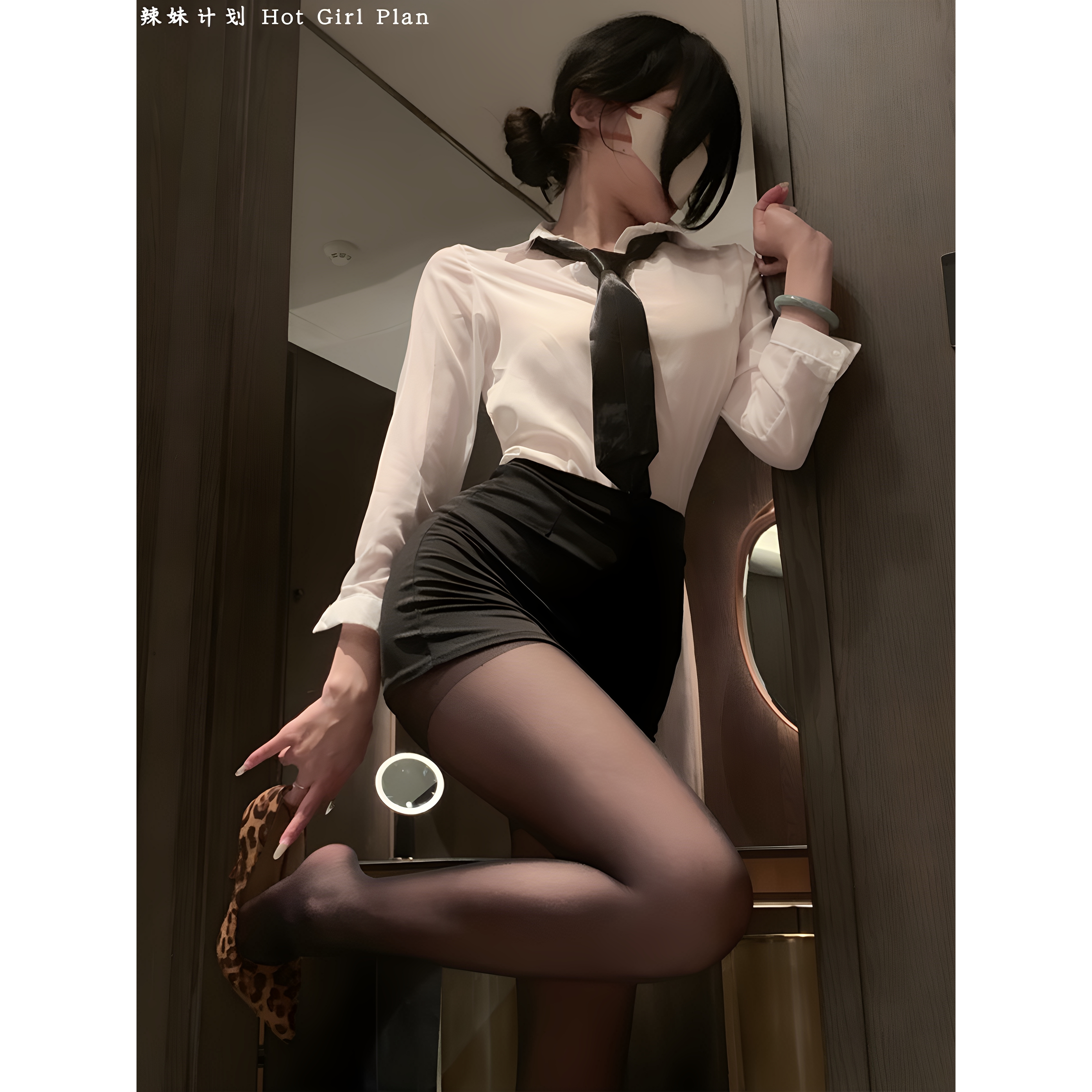 情趣秘书cos职业装性感制服御姐ol女qqny睡衣衬衣包臀裙两件套装