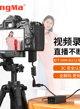 劲码BLC12假电池外接电源供电直播适用松下DMC- fz1000 FZ300 G5 G6 G7 GH2 FZ2500 莱卡V-lux4单反相机fz200