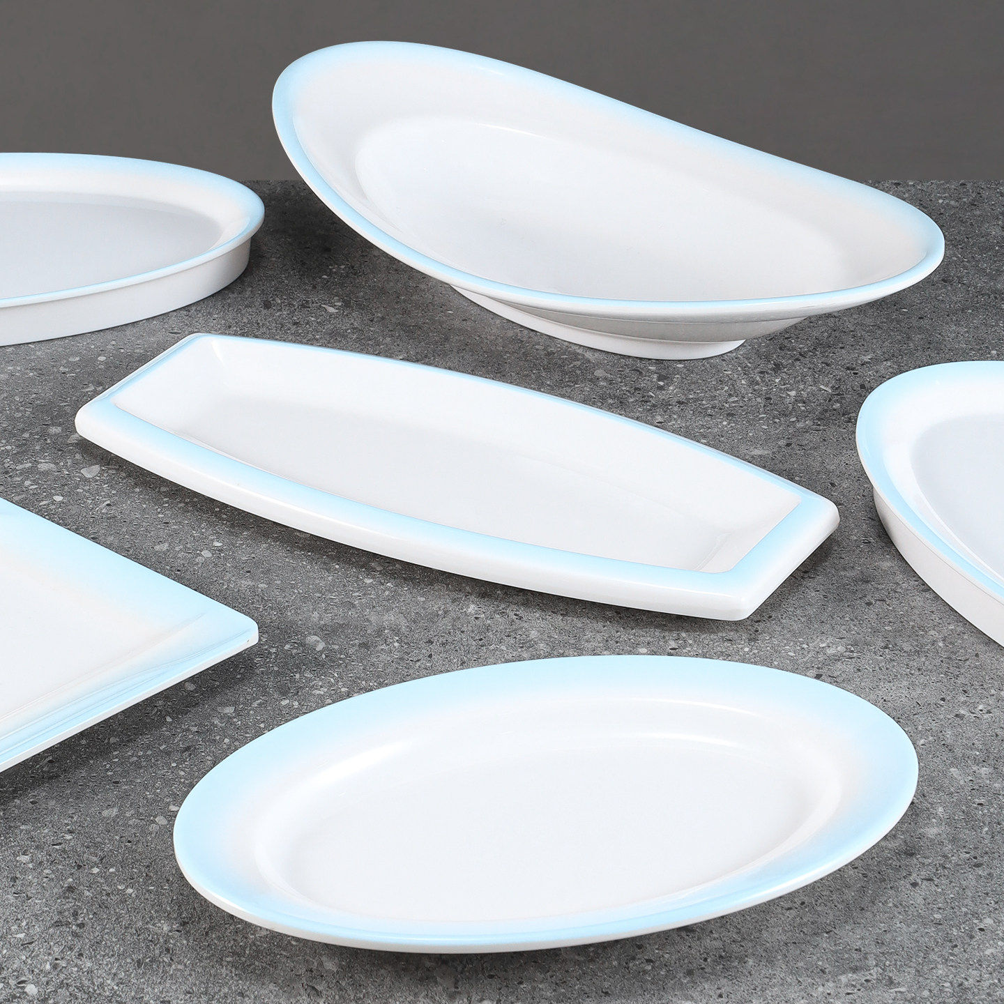 密胺大号鱼盘酒店商用仿瓷餐具意境菜盘子会所餐厅饭店椭圆形菜盘,餐饮具,盘,淘宝优惠券,粉丝福利购,淘宝优惠卷