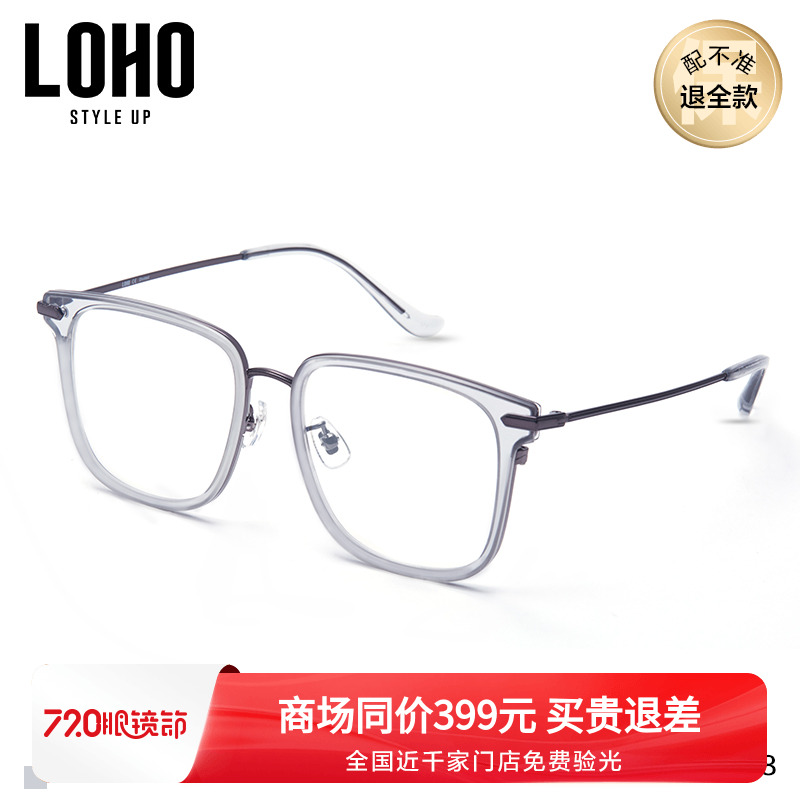 LOHO个性透明板材眼镜