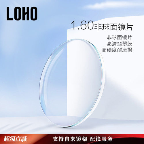 LOHO近视树脂镜片非球面单光