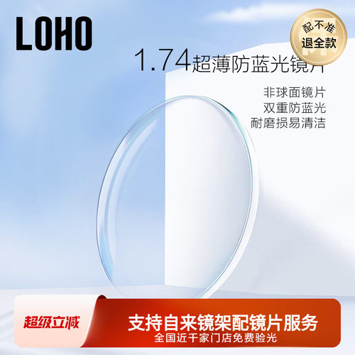 LOHO防蓝光镜片非球面