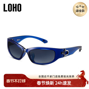 LOHO商场同款时尚猫眼太阳镜墨镜偏光防紫外线男女通用LH41618