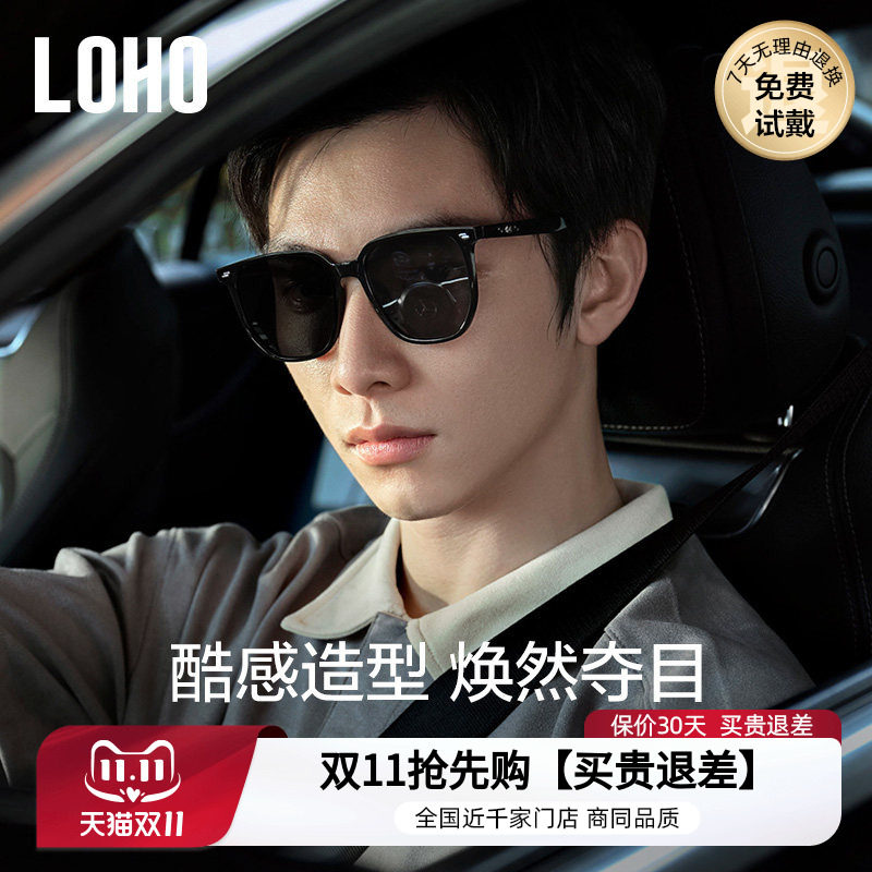 LOHO墨镜男2026新款太阳镜gm偏光墨镜防晒防紫外线男女款眼镜墨镜