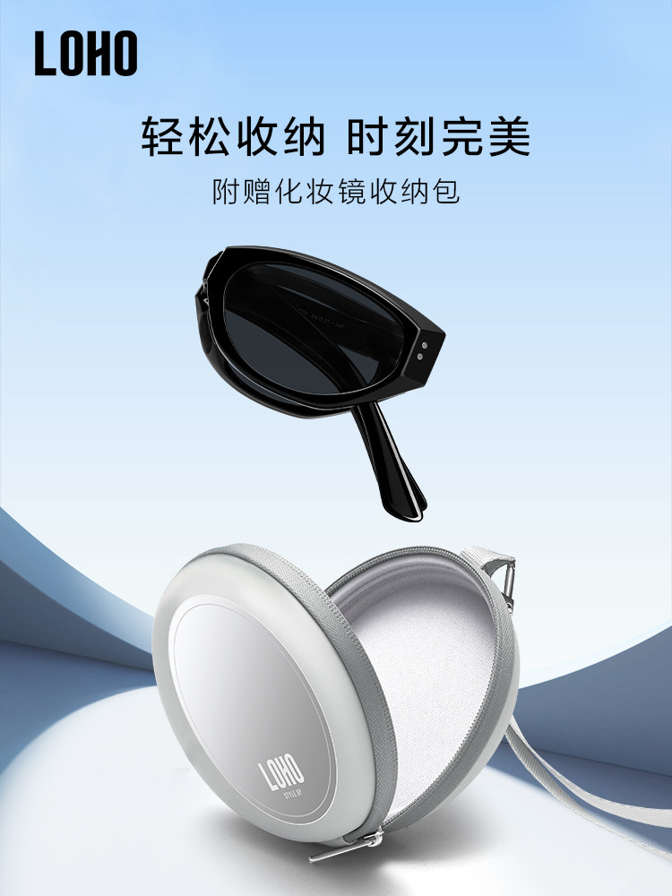 Foldable cat eye sunglasses: 2026 narrow frame polarized UV400 - Product image 4