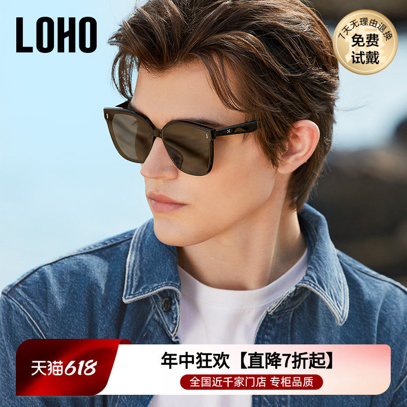 LOHO墨镜男款26新款开车专用高级感防紫外线偏光太阳镜女gm显脸小