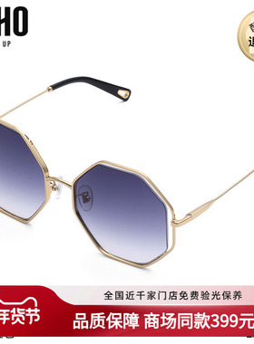 LOHO商场同款太阳镜女墨镜多边形眼镜韩版潮个性墨镜 LH02607