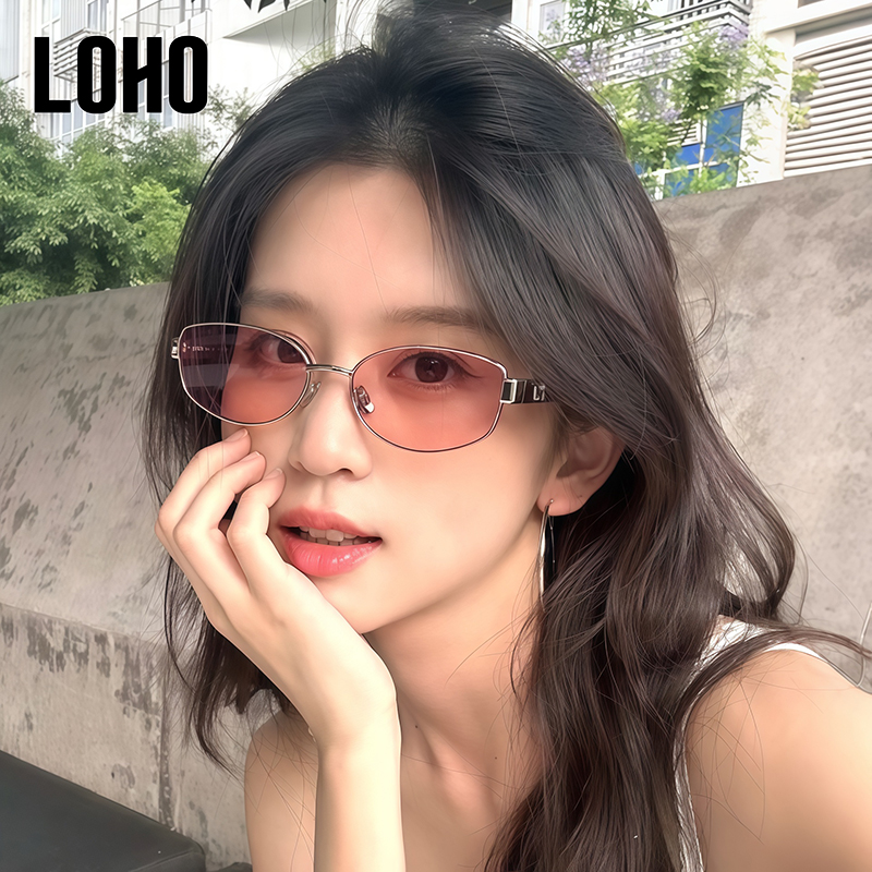 LOHO2025近视配镜复古墨镜新款太阳镜女款防晒紫外线偏光镜老钱风