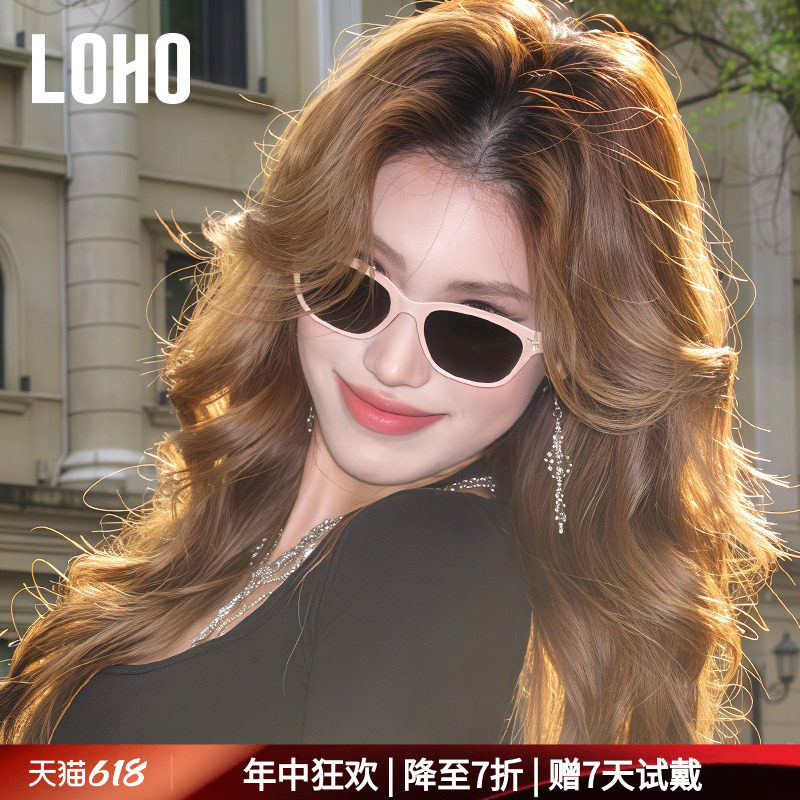 LOHO新款GM2026方框偏光太阳镜高清男女同款墨镜开车驾驶防紫外线