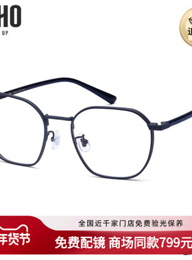 LOHO商场同款潮流钛合金镜架多边形光学眼镜近视眼镜框LH07037