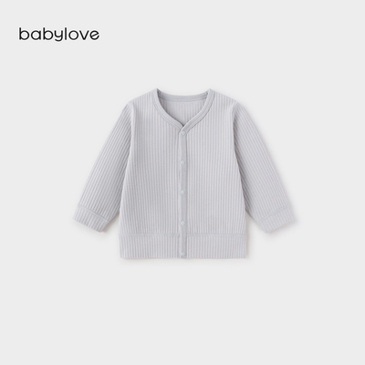 babylove宝宝开衫春秋长袖婴幼儿外套弹力外穿休闲上衣简约百搭 — 6