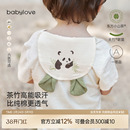 babylove婴儿隔汗巾春秋竹棉山茶纱布吸汗垫背巾幼儿园宝宝吸汗巾
