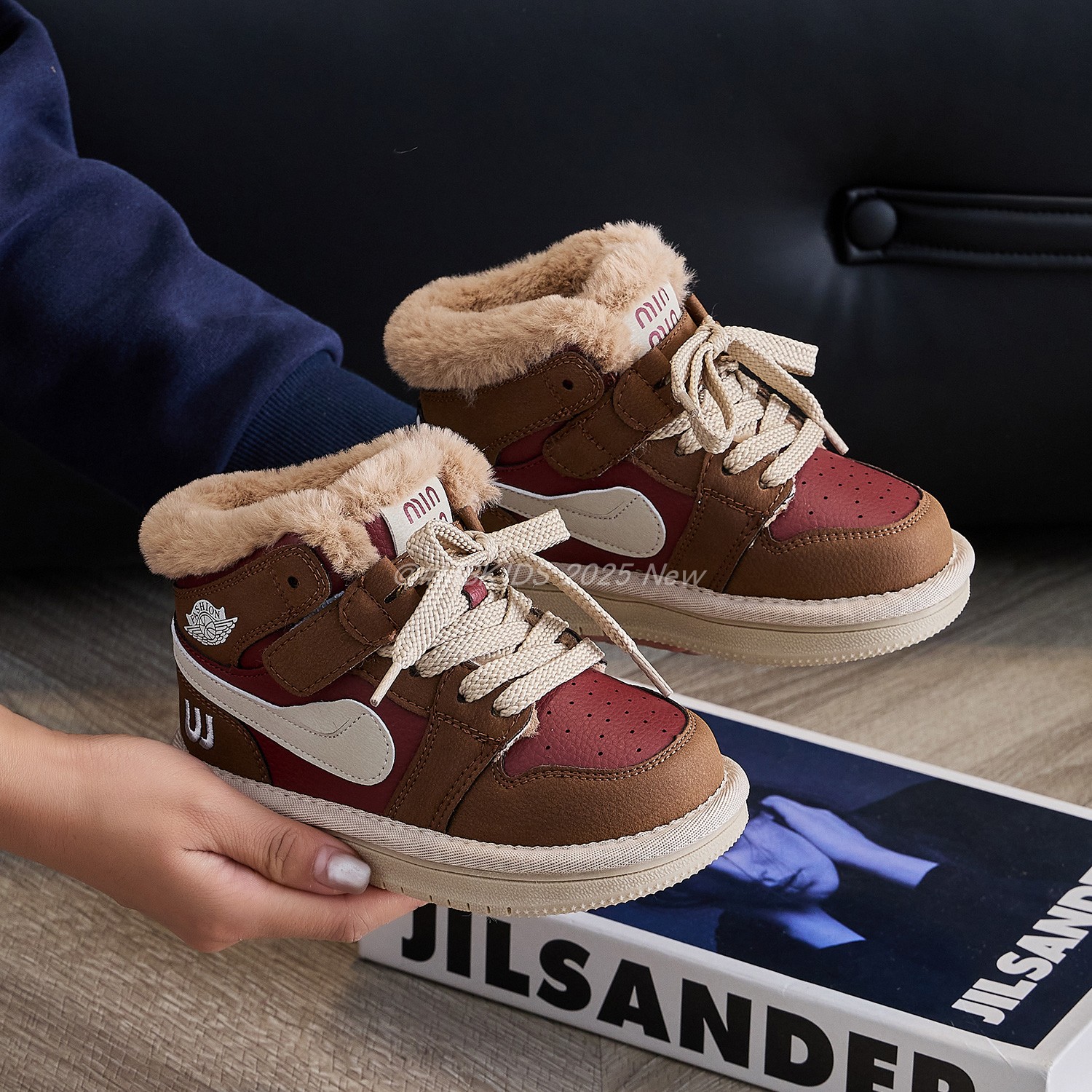 儿童雪地靴2025新款冬季大棉鞋潮