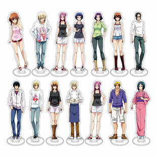 碧蓝之海 北原伊织 古手川千纱 奈奈华 动漫周边亚克力立牌摆件