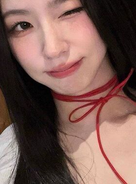 赵美延同款红色韩国绒颈带脖子绑带choker飘带配饰锁骨链丝巾项链