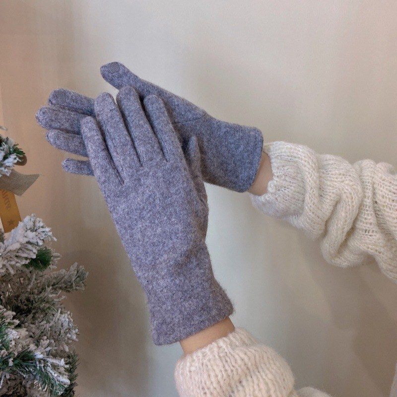 手套女冬季2025新款可触屏保暖高级感气质时尚行骑电动车滑雪加绒