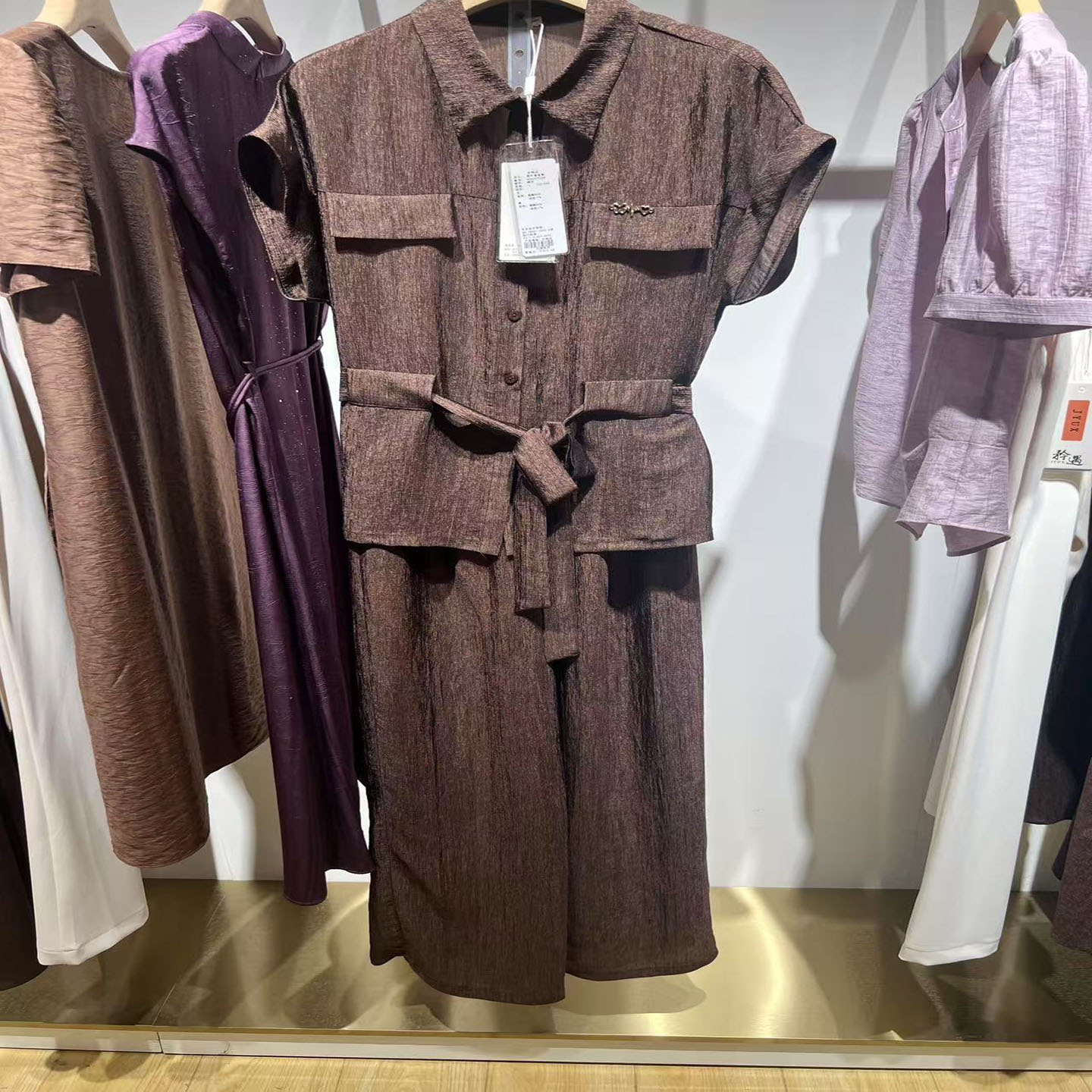 027T069专柜正品时尚洋气减龄休闲阔腿两件套套裤2025夏新款女装