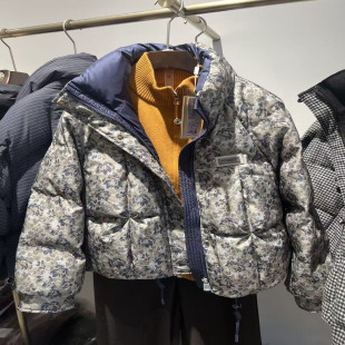 韩版 新款 时尚 加厚羽绒服2025冬季 女外套 洋气短款 005R003商场同款