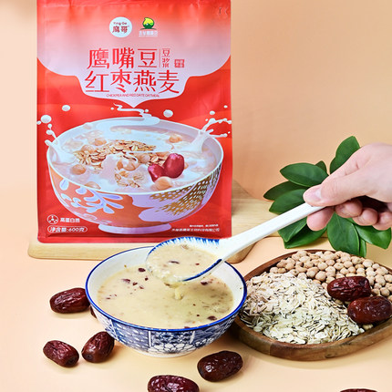 鹰哥鹰嘴豆豆浆红枣燕麦豆奶粉新疆木垒天山奇熟粉早餐粥冲饮