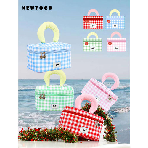 Newyogo格子化妆包便携洗漱包