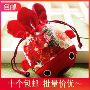 包邮日式小物和风金鱼礼品尾牙抖音喜糖福袋盒端午节礼物包装锦鲤