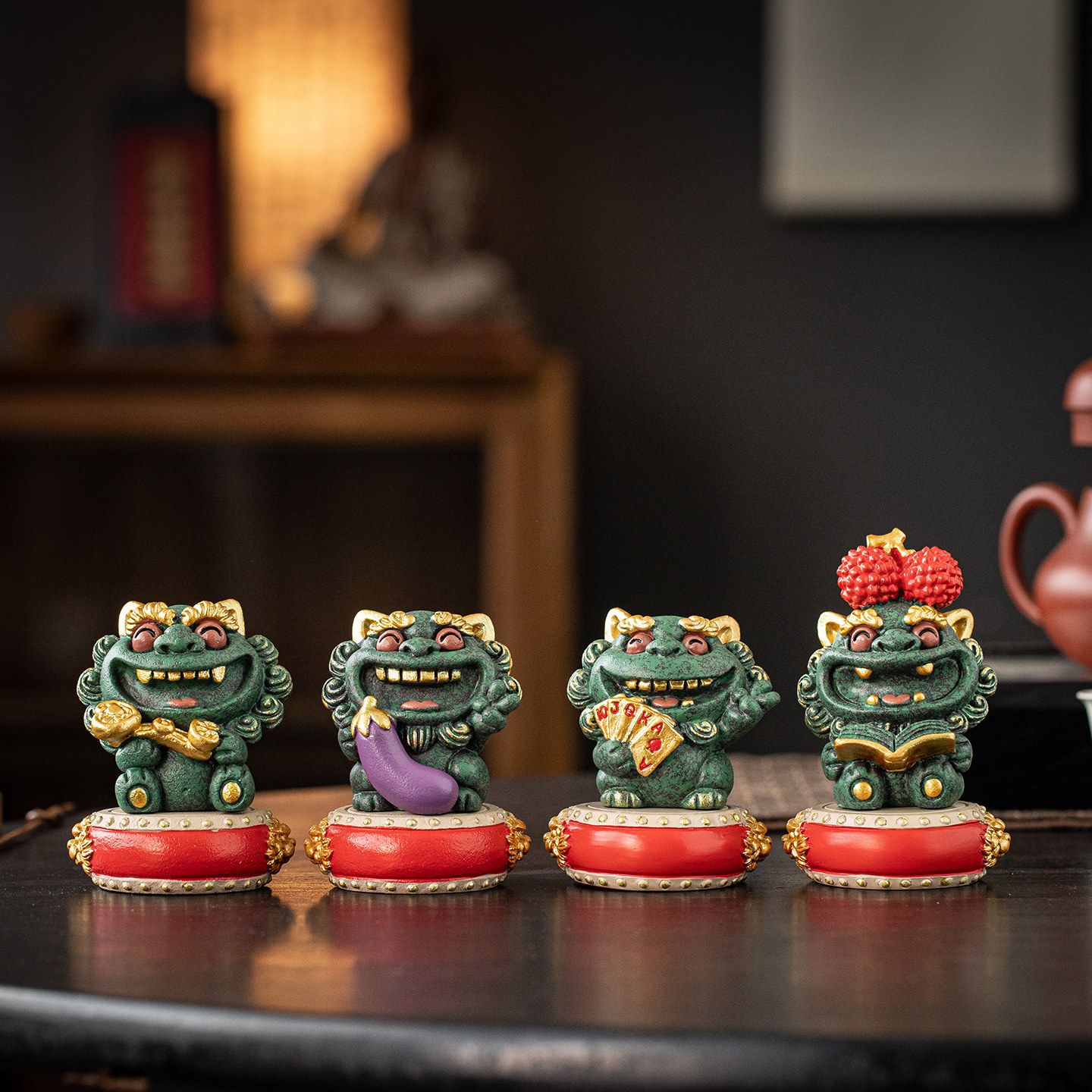 中式貔貅招财桌面摆件一切顺利礼盒装送同事家居客厅玄关乔迁装饰,家居饰品,桌面摆件,淘宝优惠券,粉丝福利购,淘宝优惠卷