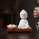 新中式 饰品 白瓷如来保平安茶宠摆件禅意佛像线香插家居客厅桌面装