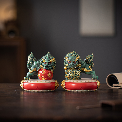 国潮瑞兽狴犴摆件招财进宝送祝福